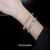 A new Korean zircon letter clasp bracelet, a fashionable, elegant and high-end wristband, is a popular light luxury accessory for women Application Scenario